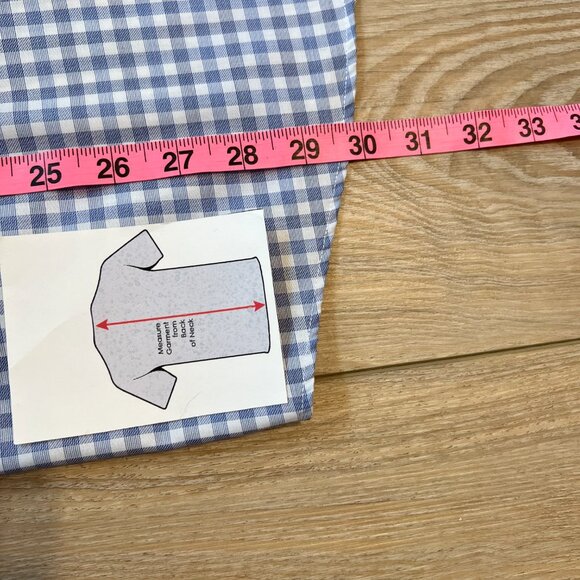 Pronto Uomo Mens Blue Check Button-Down - Non-Iron Luxury (16 - 34/35) - Picture 6 of 9